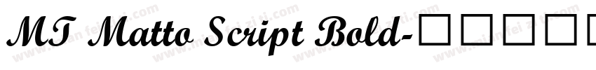 MT Matto Script Bold字体转换